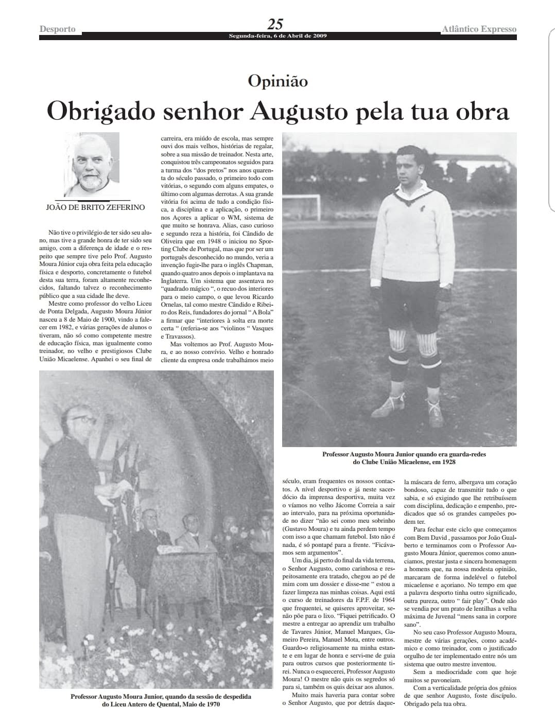Artigo Opinião Prof. Augusto Moura Jr (2009)
